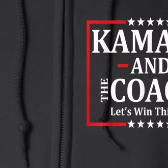 Kamala Harris And The Coach 2024 Walz Waltz Usa Full Zip Hoodie