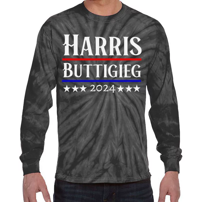 Kamala Harris And Pete Buttigieg President 2024 Election Tie-Dye Long Sleeve Shirt