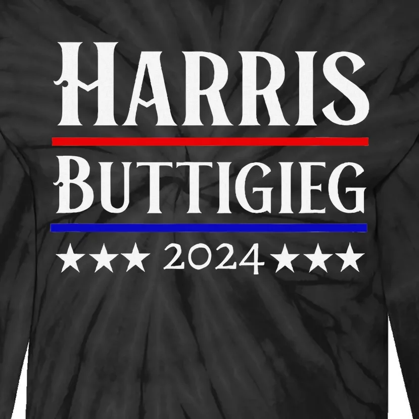 Kamala Harris And Pete Buttigieg President 2024 Election Tie-Dye Long Sleeve Shirt