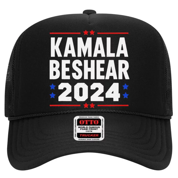 Kamala Harris Andy Beshear Usa President Vice President 2024 High Crown Mesh Trucker Hat