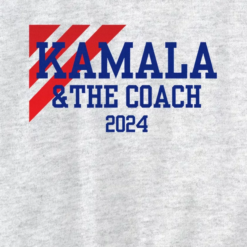 Kamala Harris And The Coach 2024 Tim Walz Design Kids Sweatshirt