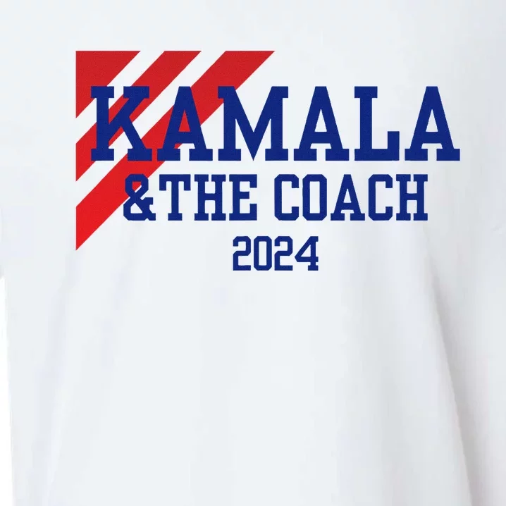 Kamala Harris And The Coach 2024 Tim Walz Design Sueded Cloud Jersey T-Shirt