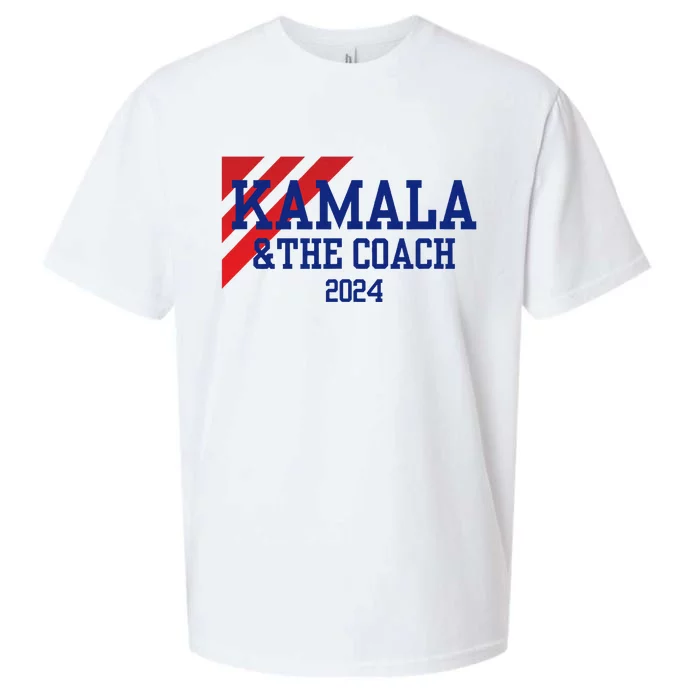 Kamala Harris And The Coach 2024 Tim Walz Design Sueded Cloud Jersey T-Shirt