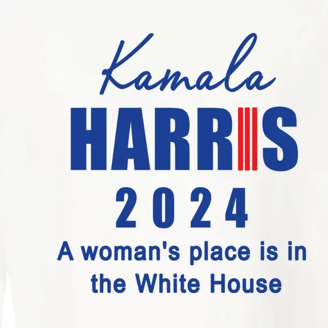 Kamala Harris A Womans Place Is In The White House Cropped Pullover Crew