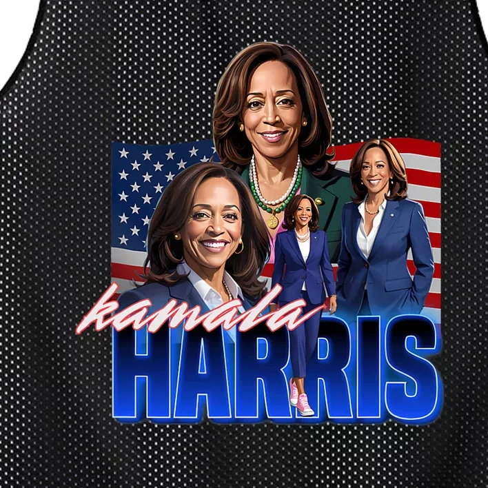 Kamala Harris American Flag Bootleg Reboot Mesh Reversible Basketball Jersey Tank