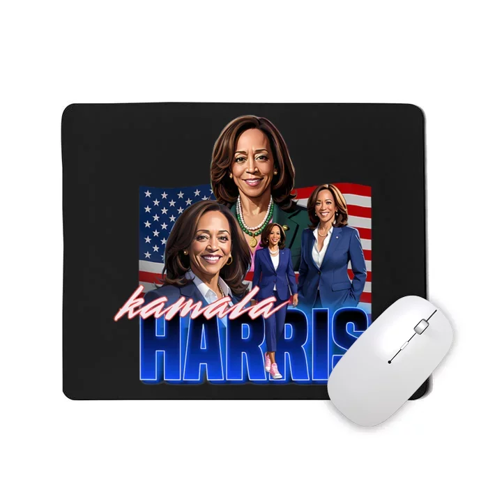 Kamala Harris American Flag Bootleg Reboot Mousepad