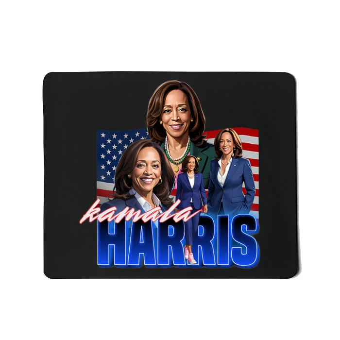 Kamala Harris American Flag Bootleg Reboot Mousepad