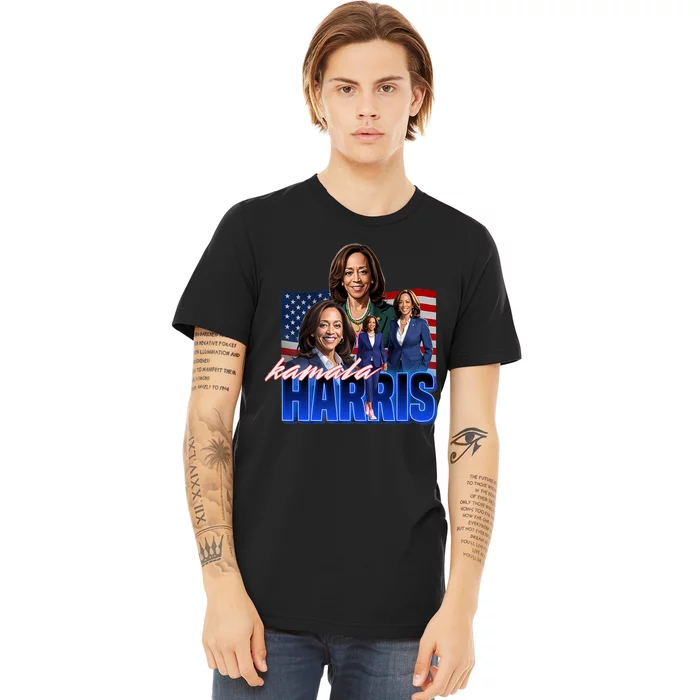 Kamala Harris American Flag Bootleg Reboot Premium T-Shirt