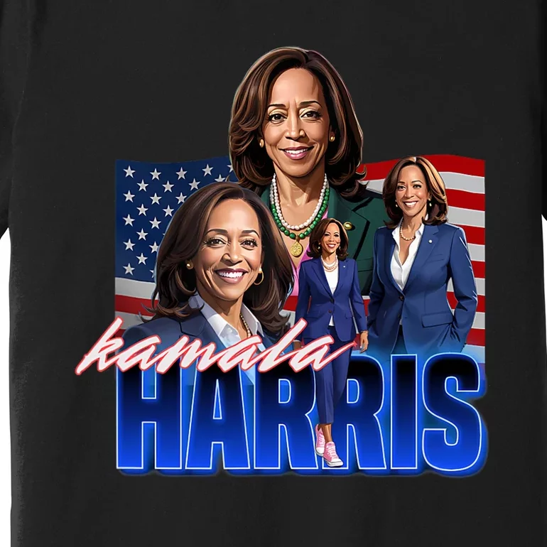 Kamala Harris American Flag Bootleg Reboot Premium T-Shirt