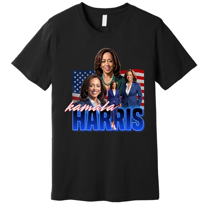 Kamala Harris American Flag Bootleg Reboot Premium T-Shirt