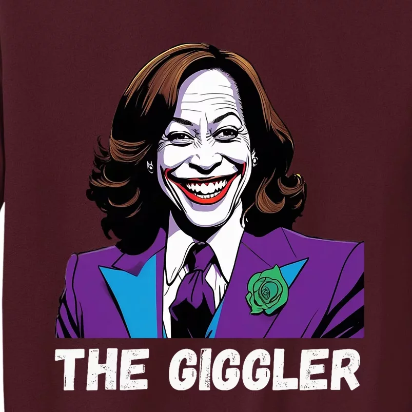 Kamala Harris As The Giggler Tall Sweatshirt