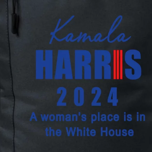 Kamala Harris A Womans Place Is In The White House Daily Commute Backpack