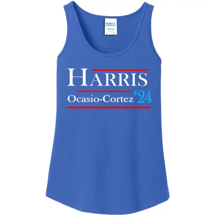 Kamala Harris Alexandria Ocasiocortez 2024 Ladies Essential Tank