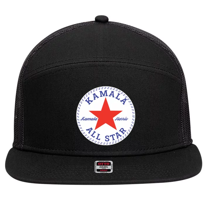 Kamala Harris All Star 7 Panel Mesh Trucker Snapback Hat