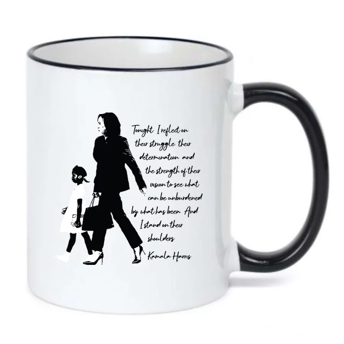 Kamala Harris And Ruby Bridges Black Color Changing Mug