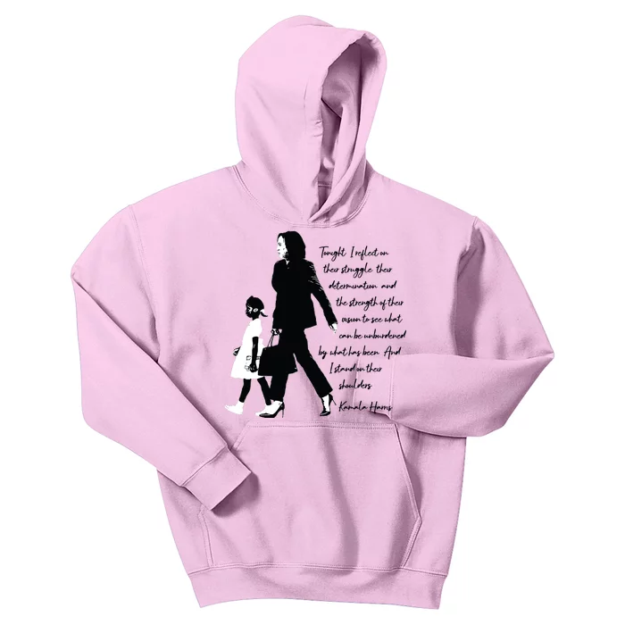 Kamala Harris And Ruby Bridges Kids Hoodie