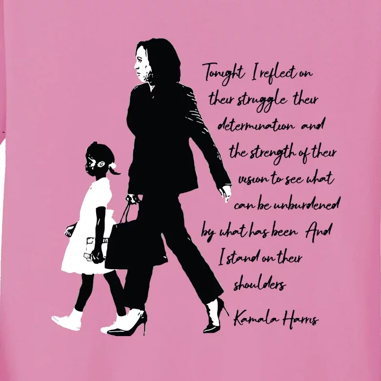 Kamala Harris And Ruby Bridges Kids Long Sleeve Shirt