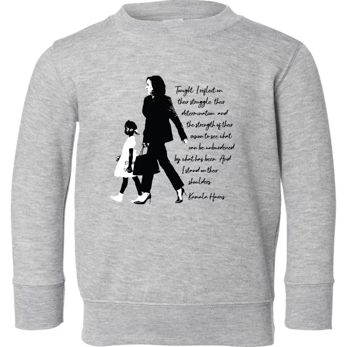 Kamala Harris And Ruby Bridges Toddler Sweatshirt