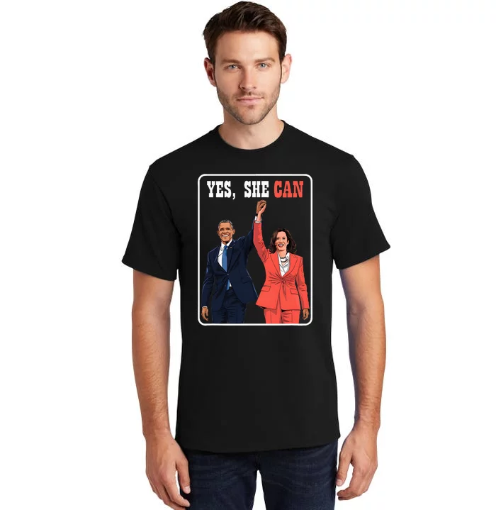 Kamala Harris And Barack Obama Forward 2024 Tall T-Shirt