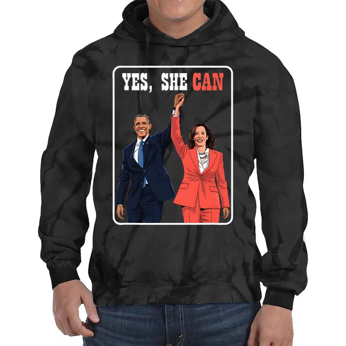 Kamala Harris And Barack Obama Forward 2024 Tie Dye Hoodie