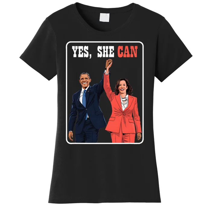 Kamala Harris And Barack Obama Forward 2024 Women's T-Shirt