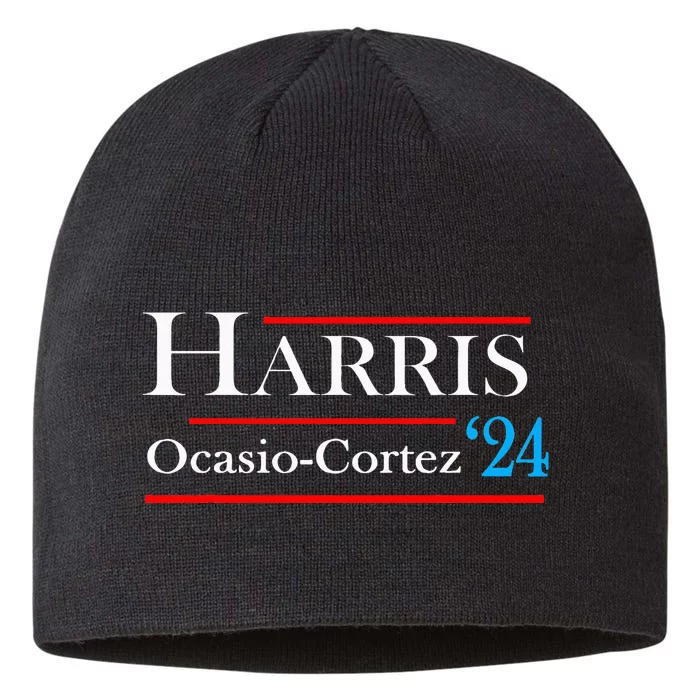 Kamala Harris Alexandria Ocasiocortez 2024 President Vote 8 1/2in Sustainable Knit Beanie