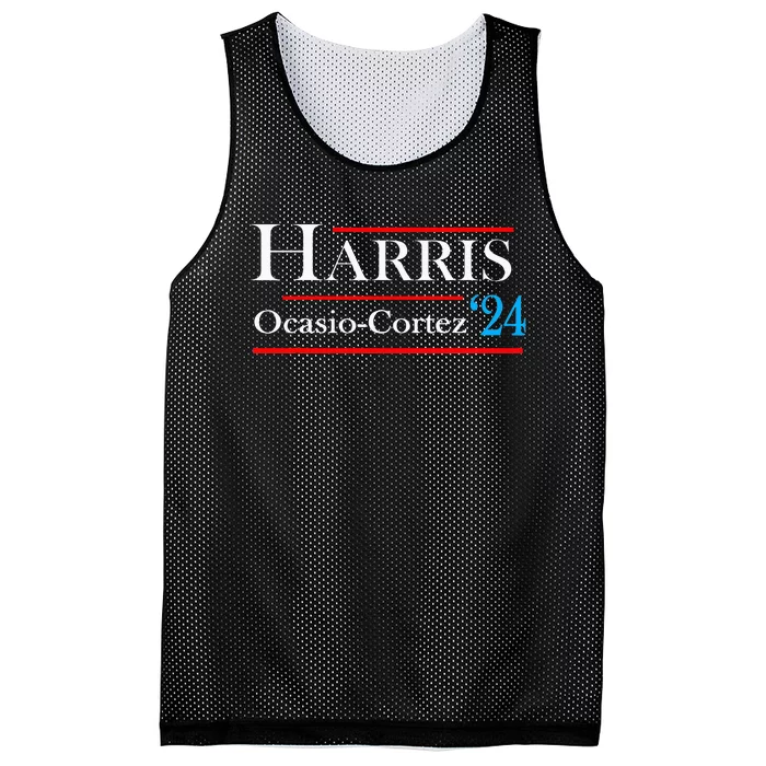 Kamala Harris Alexandria Ocasiocortez 2024 President Vote Mesh Reversible Basketball Jersey Tank