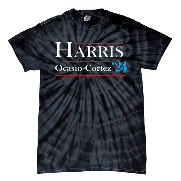 Kamala Harris Alexandria Ocasiocortez 2024 President Vote Tie-Dye T-Shirt