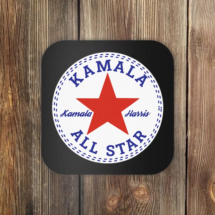 Kamala Harris All Star Logo Coaster