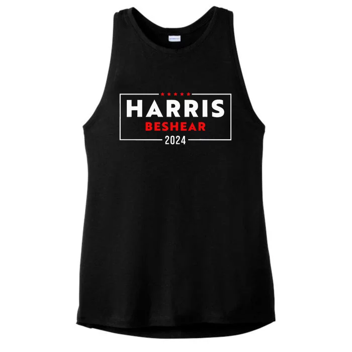 Kamala Harris Andy Beshear 2024 Harris Beshear 2024 Ladies Tri-Blend Wicking Tank