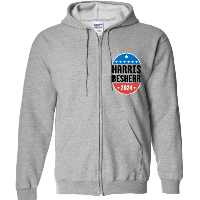 Kamala Harris Andy Beshear 2024 Election Democrat Full Zip Hoodie