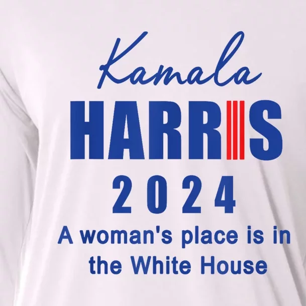 Kamala Harris A Womans Place Is In The White House Cooling Performance Long Sleeve Crew