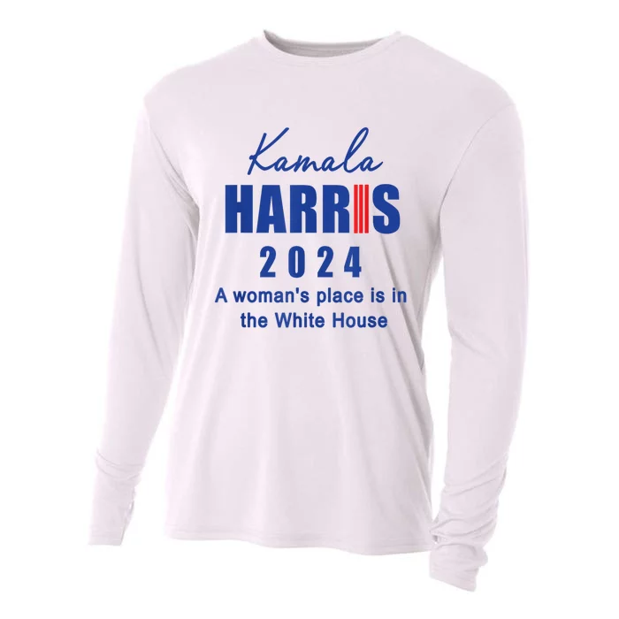 Kamala Harris A Womans Place Is In The White House Cooling Performance Long Sleeve Crew