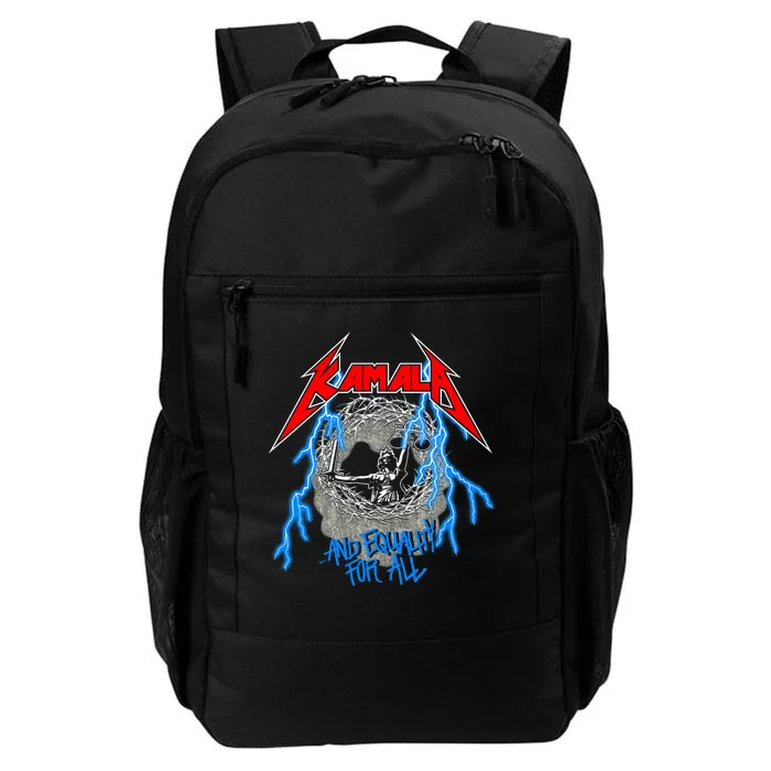 Kamala Harris And Equality For All Rock Lover Harris 2024 Daily Commute Backpack