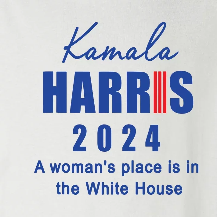 Kamala Harris A Womans Place Is In The White House Toddler Long Sleeve Shirt