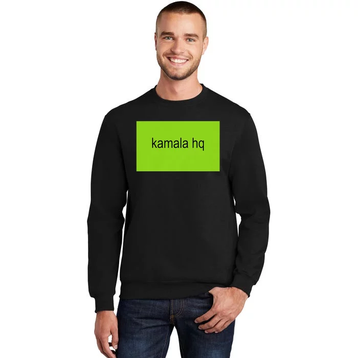 Kamala Hq Brat Meme Tall Sweatshirt