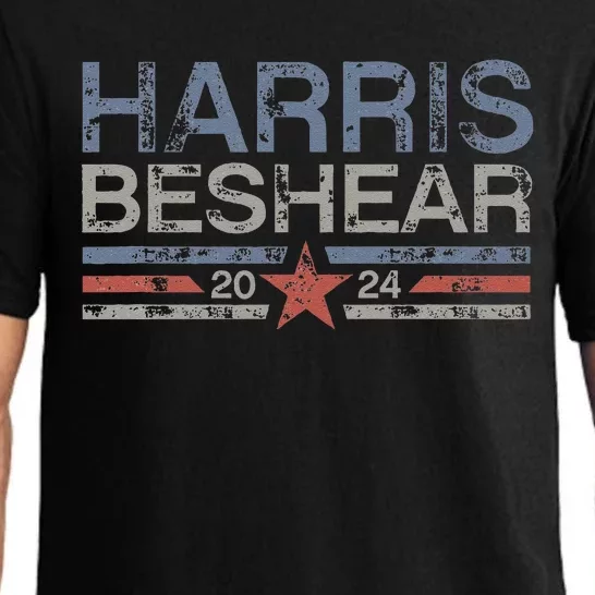 Kamala Harris Beshear 2024 Grunge Retro Harris Beshear 2024 Pajama Set