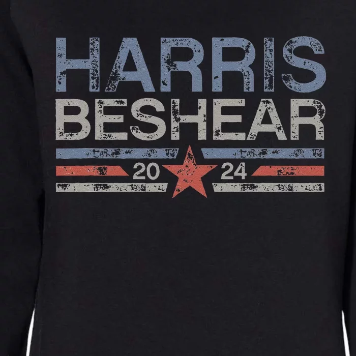 Kamala Harris Beshear 2024 Grunge Retro Harris Beshear 2024 Womens California Wash Sweatshirt