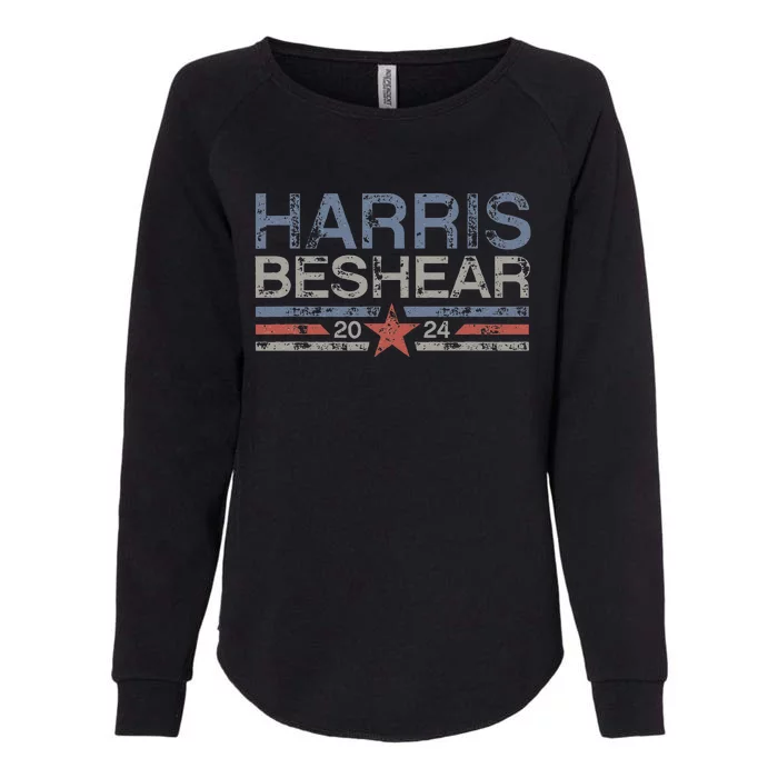 Kamala Harris Beshear 2024 Grunge Retro Harris Beshear 2024 Womens California Wash Sweatshirt