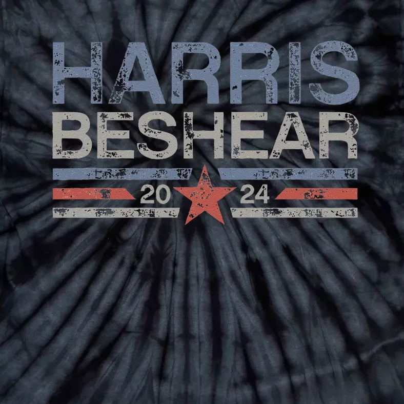 Kamala Harris Beshear 2024 Grunge Retro Harris Beshear 2024 Tie-Dye T-Shirt