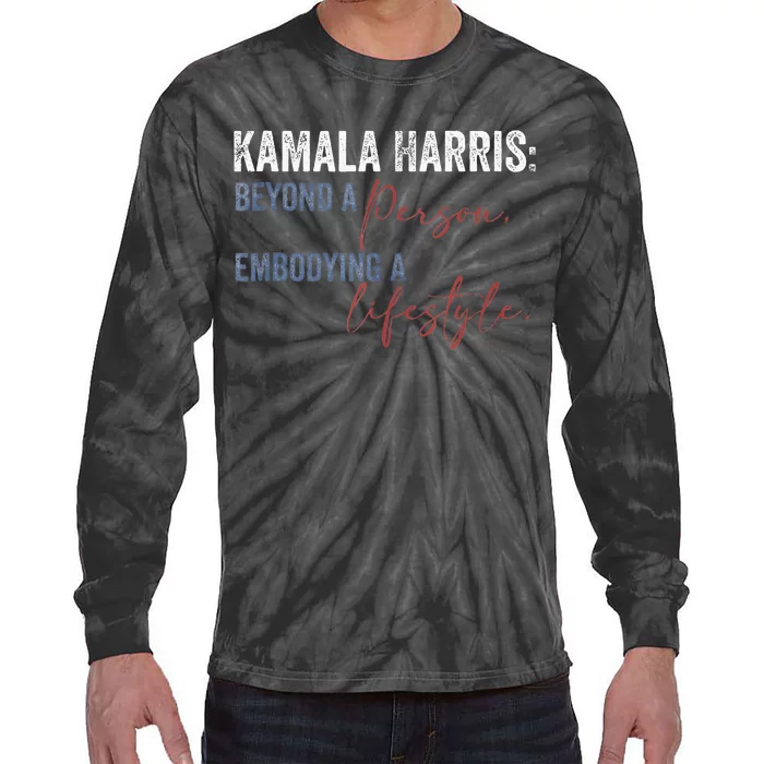 Kamala Harris Beyond A Person Embodying A Lifestyle Vintage Tie-Dye Long Sleeve Shirt