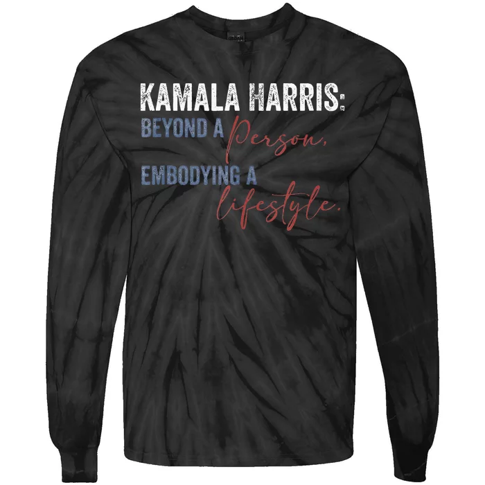 Kamala Harris Beyond A Person Embodying A Lifestyle Vintage Tie-Dye Long Sleeve Shirt