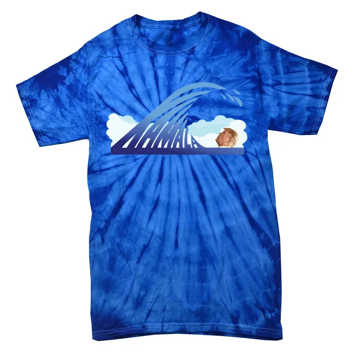 Kamala Harris Blue Wave Gift Tie-Dye T-Shirt