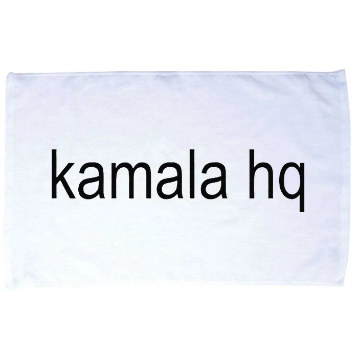 Kamala Hq Brat Green Meme Gen Z Microfiber Hand Towel