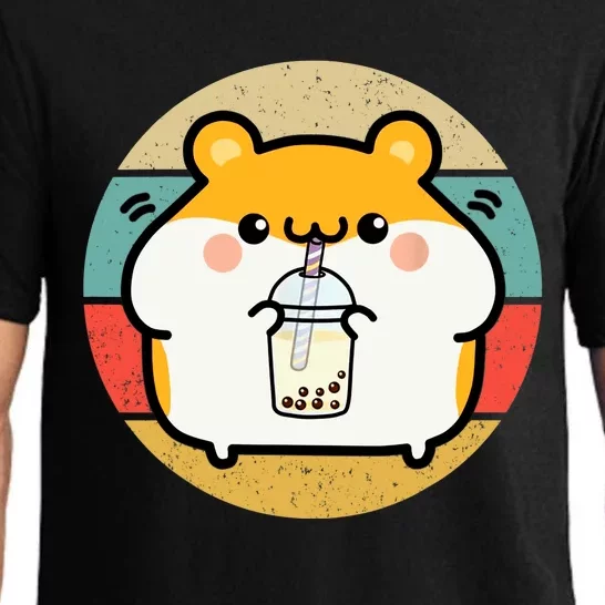 Kawaii Hamster Boba Tea Bubble Tea Girl Anime Fan Otaku Pajama Set