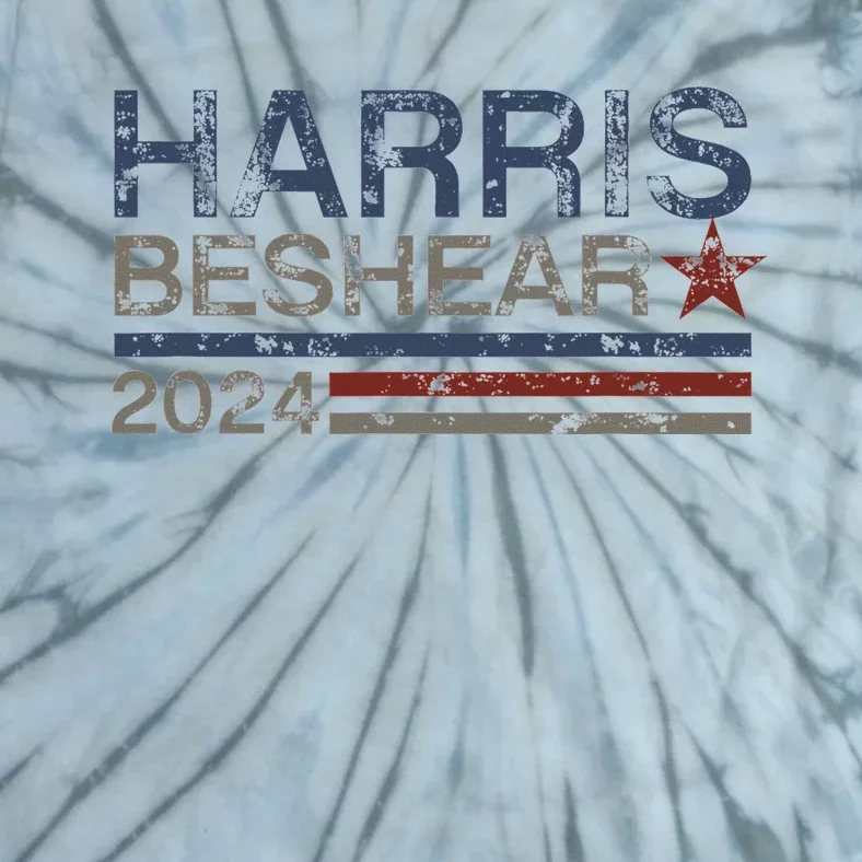 Kamala Harris Beshear 2024 Stripe Grunge Harris Beshear 2024 Tie-Dye T-Shirt