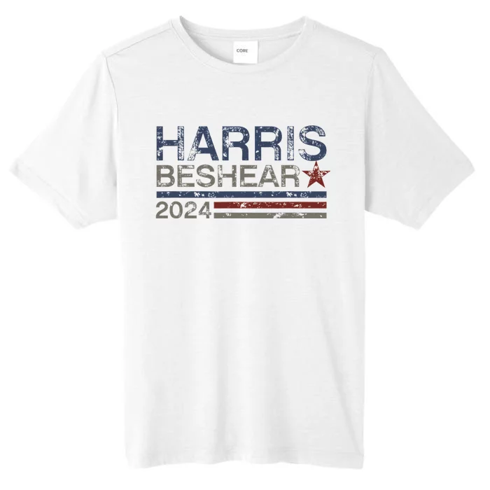 Kamala Harris Beshear 2024 Stripe Grunge Harris Beshear 2024 ChromaSoft Performance T-Shirt