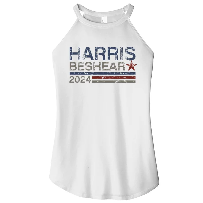 Kamala Harris Beshear 2024 Stripe Grunge Harris Beshear 2024 Women’s Perfect Tri Rocker Tank