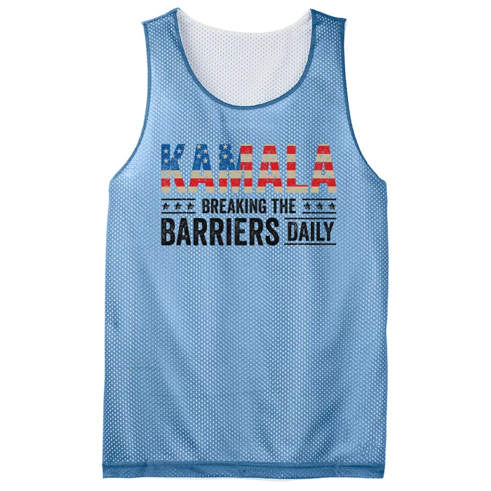 Kamala Harris Breaking Barriers Daily Design Mesh Reversible Basketball Jersey Tank