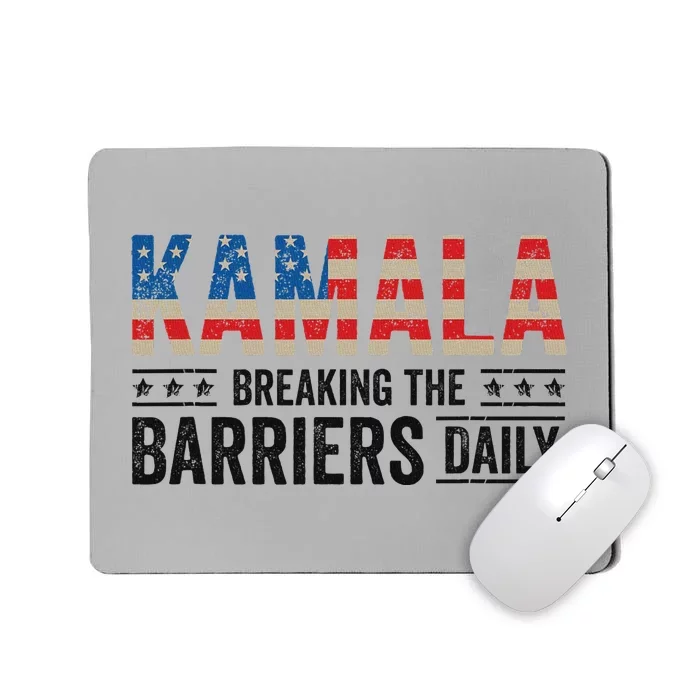 Kamala Harris Breaking Barriers Daily Design Mousepad